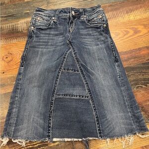 Rock Revival Women's Blue Denim Skirt